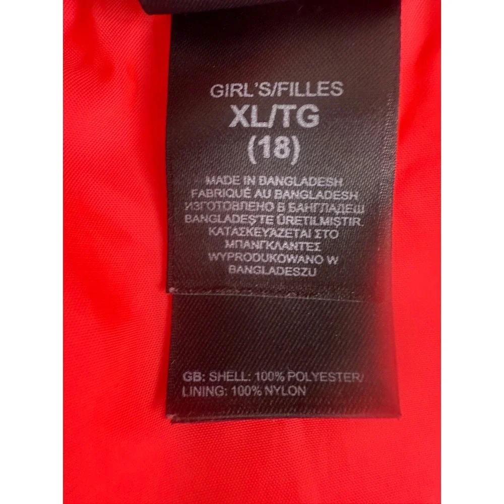 North Face HyVent Girls XL (18) Pink‎ Purple Hooded Waterproof Jacket